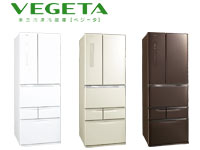 東芝冷凍冷蔵庫　VEGETA  GR-F51FS(WS)　510L 6ドア